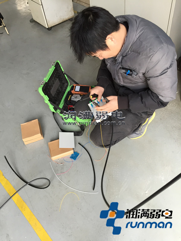 润满综合布线施工现场 润满综合布线施工现场